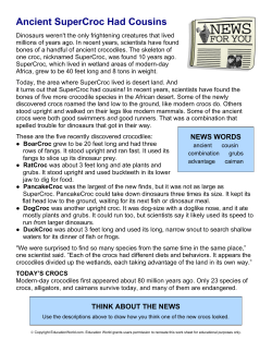 Ancient SuperCroc Had Cousins