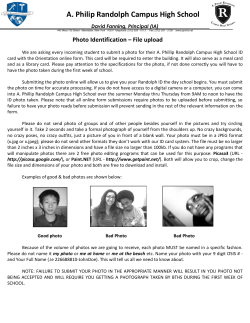 Photo Identification &ndash; File upload - A. Philip Randolph Campus High