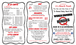 and print Menu - Bubbas-Q