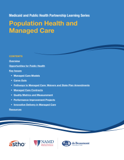 Population Health and Managed Care