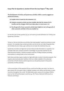 CASE Section B Economic Geography