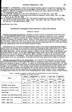 Hydrologic interrelations between lands and oceans