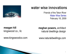 Importance of water efficiency in growing communities