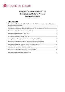 Constitutional Reform Process
