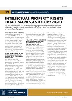 intellectual property rights trade marks and copyright