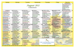 Connections - The Kensington Sierra Madre