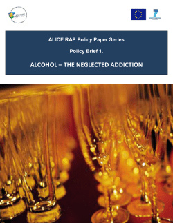 alcohol – the neglected addiction