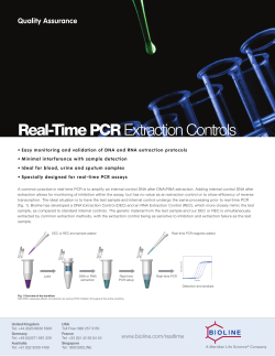 Real-Time PCR Extraction Controls