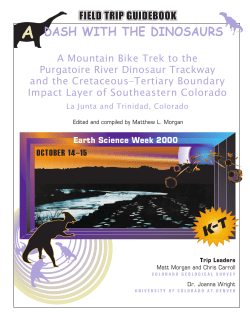 A Mountain Bike Trek to the Purgatoire River Dinosaur Trackway and