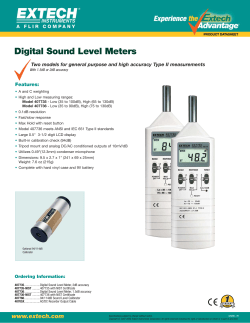 Digital Sound Level Meters