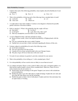 Basic Probability Concepts