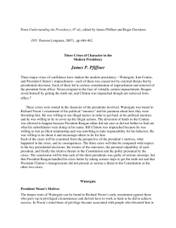 Presidents in Crisis: Watergate, Iran-Contra, and