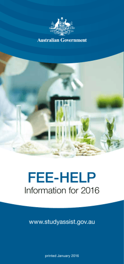 FEE-HELP Information Booklet