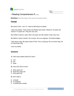 Reading Comprehension 6