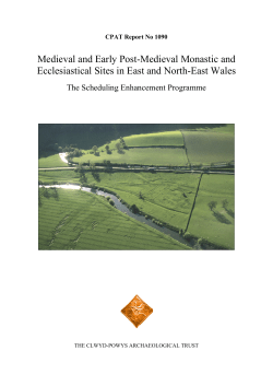 Medieval and Early Post-Medieval Monastic and Ecclesiastical Sites