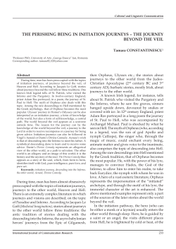 - International Journal of COMMUNICATION RESEARCH