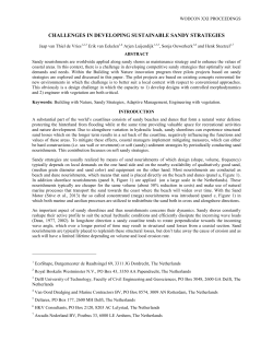 Challenges in sustainable sandy strategies (WODCON