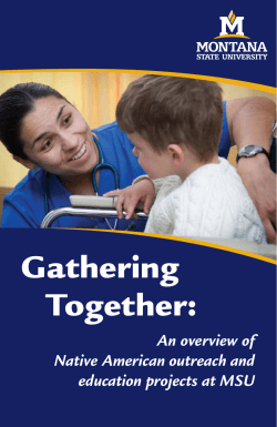 Gathering Together - Montana State University