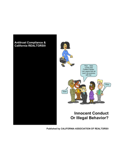Antitrust Compliance and California REALTORS