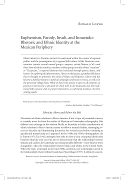 euphemism, Parody, insult, and innuendo: rhetoric and ethnic