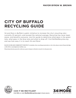 city of buffalo recycling guide