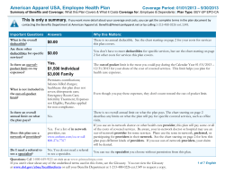 American Apparel USA, Employee Health Plan