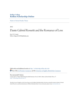 Dante Gabriel Rossetti and the Romance of Loss
