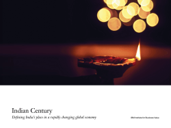 Defining India`s place in a rapidly changing global economy