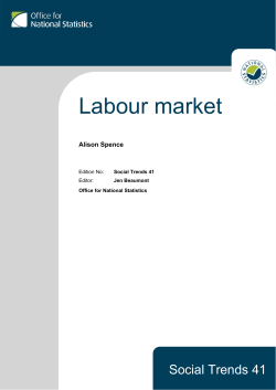 Social Trends 41 - Labour Market