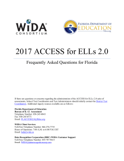2017 ACCESS for ELLs 2.0