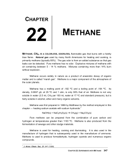 Chapter 22. Methane - Mattson Creighton