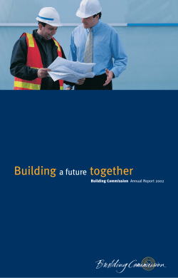 Annual Report - Building Commission - 2001-02