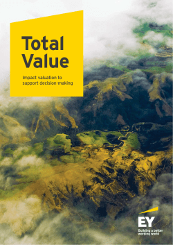 Total Value - Impact valuation to support decision-making