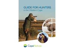 GUIDE FOR HUNTERS