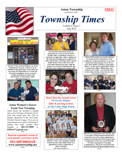 Aston Township Times July 2012