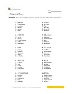 Antonyms 2 - EnglishForEveryone.org