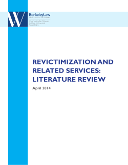 revictimization and related services