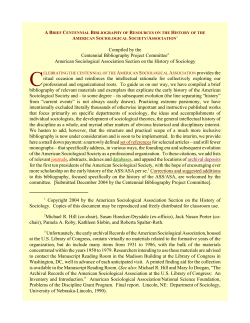 1 Copyright 2004 by the American Sociological Association Section