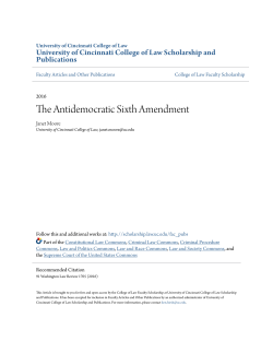 The Antidemocratic Sixth Amendment