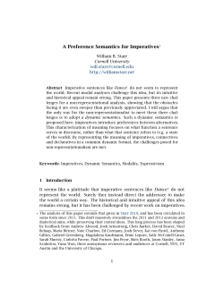 A Preference Semantics for Imperatives