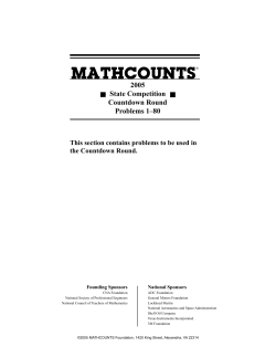 mathcounts - Mathletes in Training