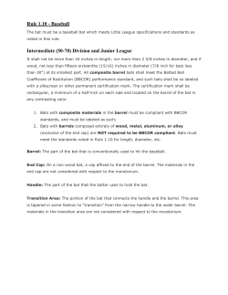Rule 1.10 - Baseball Intermediate (50-70)