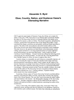 Alexander X. Byrd Eboe, Country, Nation, and