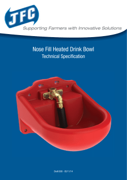 Nose Fill Heated Drink Bowl