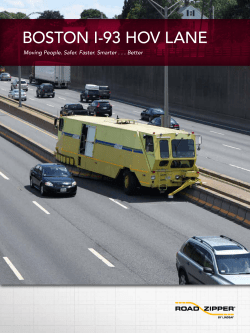boston i-93 hov lane - Barrier Systems, Inc.