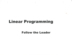 Linear Programming