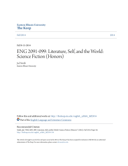 ENG 2091-099: Literature, Self, and the World: Science