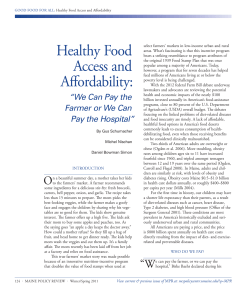 Healthy Access and Affordability, Maine Policy