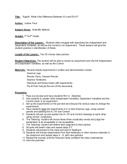 Egad!! What`s the Difference Between IV`s and