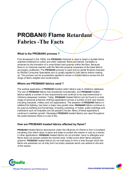 PROBAN&reg; Flame Retardant Fabrics -The Facts